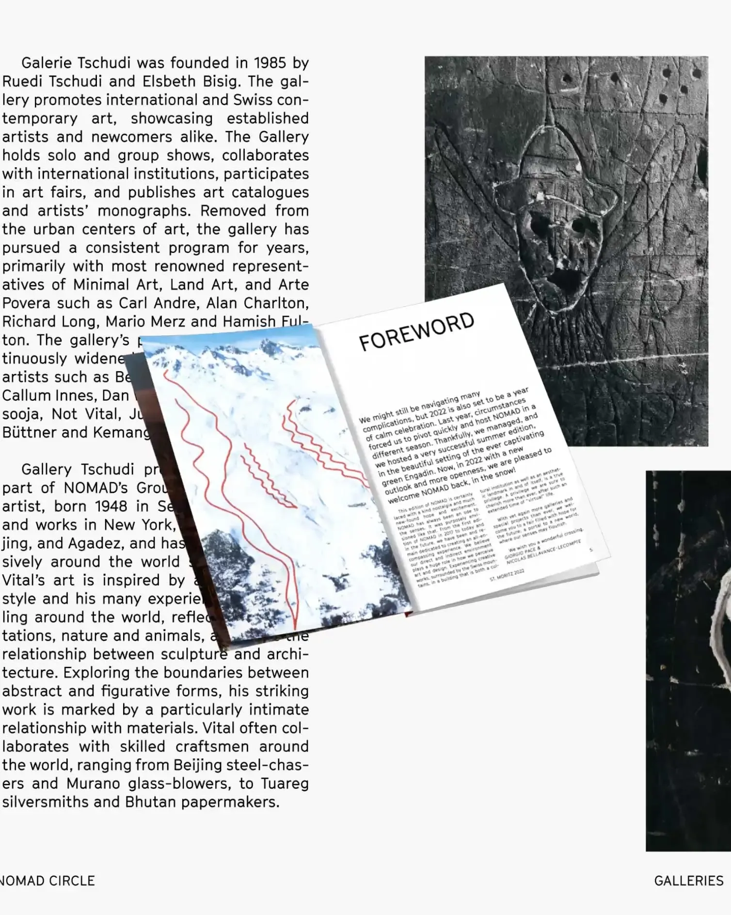 3D Animation for the Nomad project on the Studio Vedèt site, blending dynamic transitions with editorial elegance